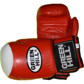 تصویر دستکش بوکس و کیک بوکسینگ چرم گرین هیل مدل 2024 - ۱۲ Green Hill leather boxing and kickboxing gloves, model 2024