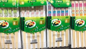 تصویر چاپ استیک ( چاپستیک چوب غذا خوری بامبو چینی ژاپنی و کره ای) ۱۰ جفتی bamboo chopsticks ا Chopstiks Chopstiks