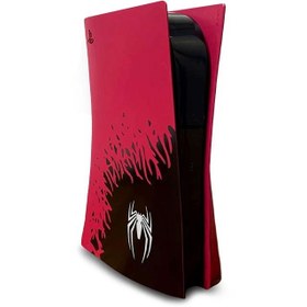 تصویر فیس پلیت کاستوم شده PS5 Standard Edition Faceplate طرح Spider Man 2 