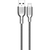 تصویر کابل تبدیل USB به Lightning کاکو مدل KSC-375 به طول 1.2 متر نقره‌ای کابل تبدیل