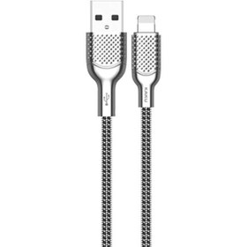 تصویر کابل تبدیل USB به Lightning کاکو مدل KSC-375 به طول 1.2 متر نقره‌ای کابل تبدیل