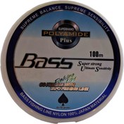 تصویر نخ ماهیگیری نایلونی پیک Bass سبز 100 متری 