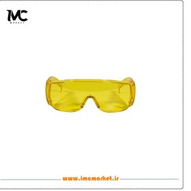 تصویر عینک ایمنی زرد آروا مدل ۸۱۴۳ Arva yellow safety glasses model 8143