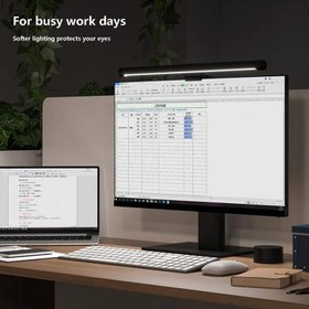 تصویر چراغ LED بالای مانیتور شیائومی مدل BHR4838GL Xiaomi Mi Computer Monitor Light Bar, Wireless Control, Easy Installation, Additional Computer Lighting Without Taking Up Desk Space