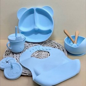 تصویر ست ظرف غذای کودک سیلیکونی 
