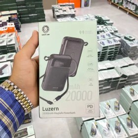 تصویر پاور بانک مگ سیف گرین لاین مدل لوزرن با ظرفیت 20000 میلی آمپر ساعت Green Lion Luzern 20000mAh Magsafe Powerbank