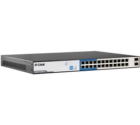 تصویر سوییچ شبکه POE دی لینک DGS-F1024P D-Link 24GE PoE + 2 SFP Ports 250m PoE Switch DGS-F1024P