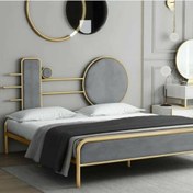 تصویر تخت خواب مدرن فلزی مدل B114 - 2 نفره B114