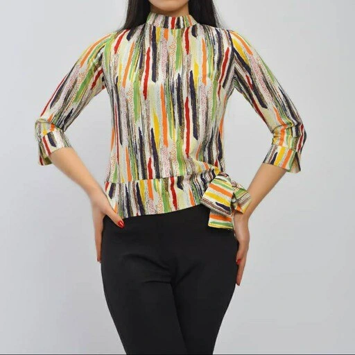 خرید و قیمت شومیز مجلسی جنس فلور رنگبندی مطابق تصویر سایز38تا42 | ترب