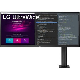 تصویر مانیتور 34 اینچ ال جی مدل 34WN780-B UltraWide LG 34WN750-B 34" 21:9 WQHD (3440 x 1440) IPS Display with AMD FreeSync Technology and Multi-Tasking with OnScreen Control, 3-Side Virtually Borderless Design and Tilt/Height Adjustable Stand - Black
