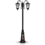 تصویر چراغ حیاطی ایستاده دو شاخه شب تاب مدل وندا کد SH-105920720 