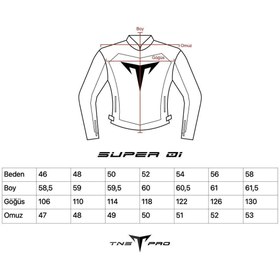 تصویر کاپشن موتورسوار مردانه و زنانه موتور سوپر مجموعه کت سیکلت چرمی سیاه سفید تی ان اس پرو TNS PRO 