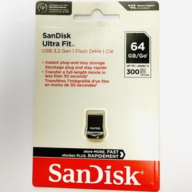 تصویر فلش 64گیگ سندیسک Ultra Fit USB3.2 