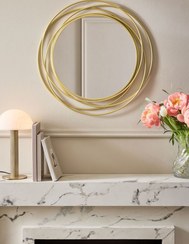 تصویر ایینه مدرن G211 - طلایی 