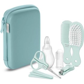 تصویر ست بهداشتی اورجینال فیلیپس اونت 9تکه آبی کد SCH401/00 Original Philips Avent 9-piece sanitary set, blue, code SCH401/00