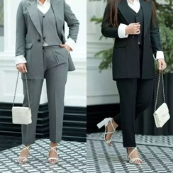 تصویر کت و شلوار و جلیقه پرشین مکانیک - مشکی 