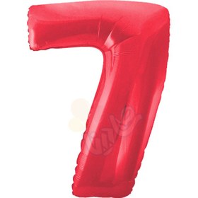 تصویر عدد فویلی هفت قرمز 