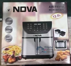 تصویر سرخ کن بدون روغن 12.5 لیتری برند نوا مدل NOVA NCW-801AFL 