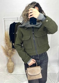 تصویر پالتو فوتر زارا آستر دار پارچه ترک Zara coat fotr