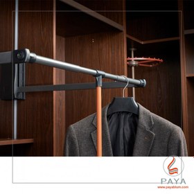 تصویر رگال با جک آسانسوری فرنچ استایل فانتونی مدل J905 سایز 60 تا 83 سانتی متر قرمز French style Hanger lift