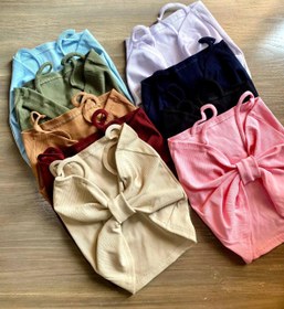 تصویر کراپ دخترانه پاپیونی 