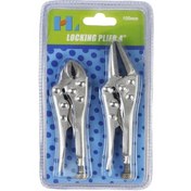 تصویر ست ۲ عددی انبر قفلی ۴ اینچ و دمباریک ۵ اینچ اچ دات 