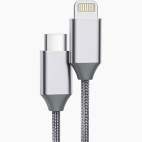 تصویر کابل 1.2 متری تایپ سی به لایتنینگ کیو سی وای مدل DC03 QCY DC03 Type-C To Lightning Cable 1.2m