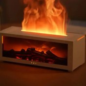 تصویر دستگاه بخور سرد طرح شومینه سه بعدی آروماتراپی 