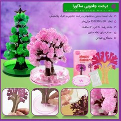 تصویر درخت جادویی ساکورا و کاج کریسمس مدل 45676 