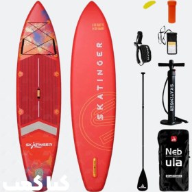 تصویر پدل‌برد Interstellar برند Skatinger رنگ قرمز 