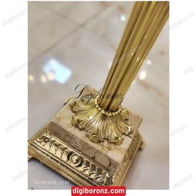 تصویر پاشنه کش برنجی برنزی لوله ای 2 تايی سایز کوتاه Bronze tube brass heel puller, 2 pieces, short size