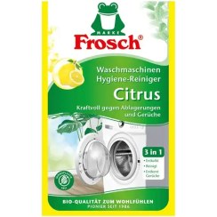 تصویر پودر جرم گیر ماشین لباسشویی آلمانی فرش Frosch قوی در برابر رسوب و بو 250 گرم 