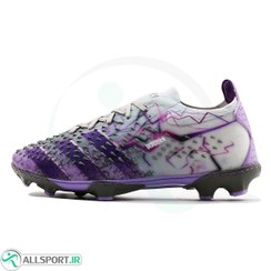 تصویر کفش فوتبال آدیداس پردیتور Adidas Predator purple Gray 