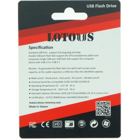 تصویر فلش مموری لوتوس مدل L-706 ظرفیت 16 گیگابایت Lotous L-706 Flash Memory-16GB