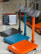 تصویر باسکول دیجیتال 300کیلو محک صفحه نمایشگر استیل فلزی تاشو Digital scale 300