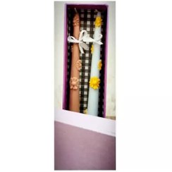 تصویر شمع قلمی مدل بابونه 