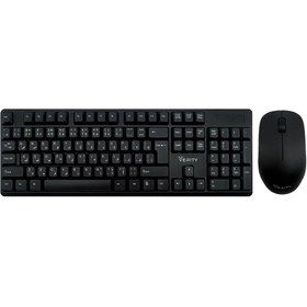 تصویر کیبورد و ماوس بی سیم وریتی مدل V-KB6142W Verity V-KB6142W wireless keyboard and mouse combo