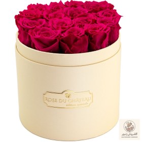 تصویر Pink Preserved Roses in a Peach Flowerbox | کد: ZNB-1J1D 