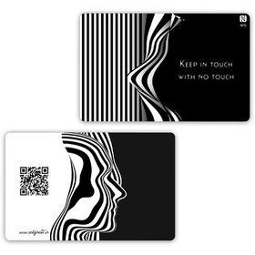 تصویر کارت ویزیت هوشمند NFC مدل هزارچهره 
