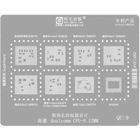 تصویر شابلون سی پی یو کوالکام AMAOE QU:9 