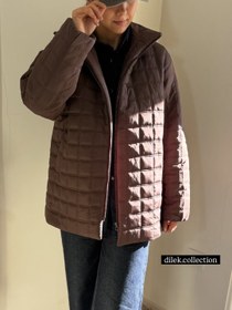 تصویر کاپشن پافر - قهوه ای / M(38-40) / 85 