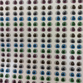 تصویر چشم رزینی کد 13 ،6میل،بسته 20 جفتی 