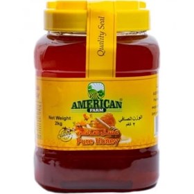 تصویر عسل سیاه جنگلی امریکن فارم 1کیلویی American Farm Black Forest Honey 