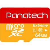 تصویر کارت حافظه‌ microSDXC پاناتک مدل Extreme ظرفیت 64 گیگابایت 