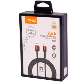 تصویر کابل آیفونی فست شارژ Ldnio LS532 2.4A 2m Ldnio LS532 2.4A 2m Lightning Cable