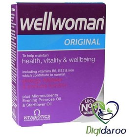تصویر کپسول ول وومن اورجینال ویتابیوتیکس مخصوص خانم ها 30 عدد ا Wellwoman Wellwoman