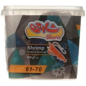 تصویر میگو آماده طبخ منجمد شارین سایز 70-61 مقدار 500 گرم ا Sharin Frozen Peeled And Deveined Shrimp 61-70 500 gr Sharin Frozen Peeled And Deveined Shrimp 61-70 500 gr