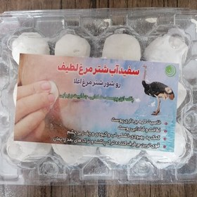 تصویر سفید آب شتر مرغ، روشور اعلا، پاکسازی پوست، پک 12 عددی، شیک و بهداشتی 