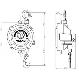 تصویر بالانسر فنری تیگون 22-30KG مدل TW-30 