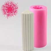 تصویر قالب سیلیکونی استوانه کله قندی شیاردار سایز ۲۰ سانت 